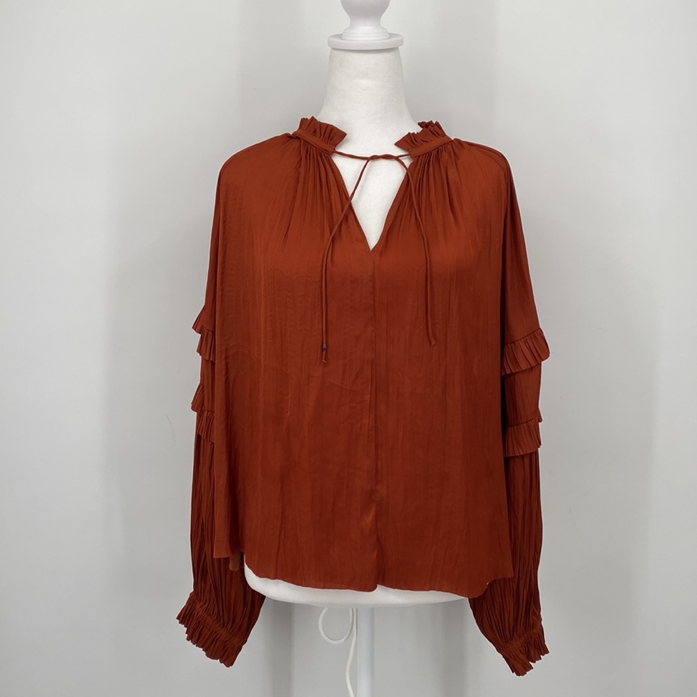 ULLA JOHNSON Maeve Blouse in Clay